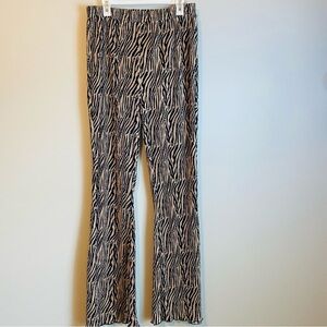 Nasty Gal Zebra Pattern Straight Leg Pants